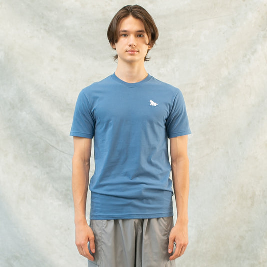 DELIRIUM T-shirt Monogram Logo - Steel Blue