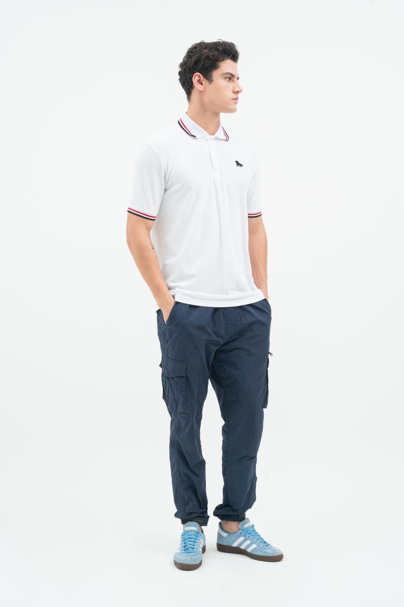 DELIRIUM Polo Shirt Pria Classic Plan - White