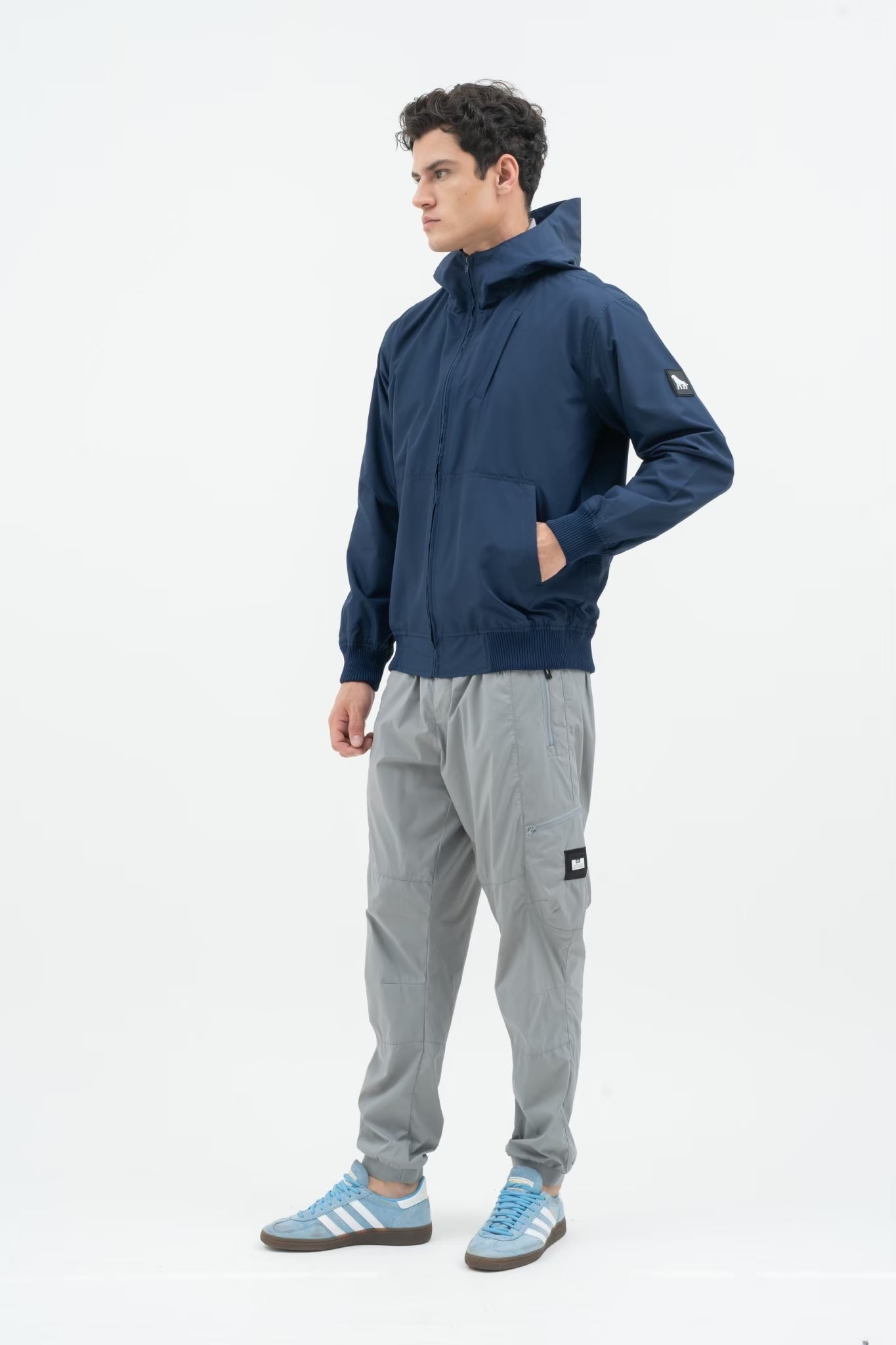 DELIRIUM Lightweight Waterproof Jacket - Navy