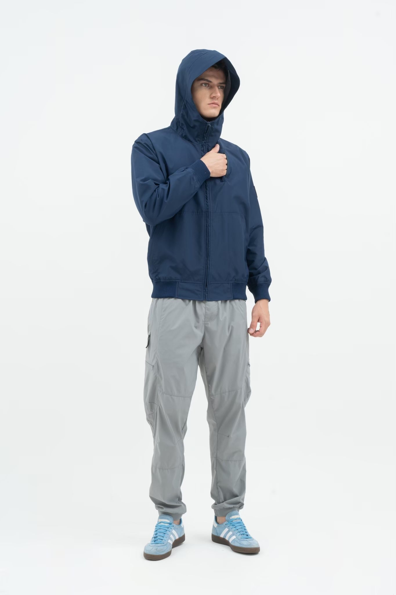 DELIRIUM Lightweight Waterproof Jacket - Navy