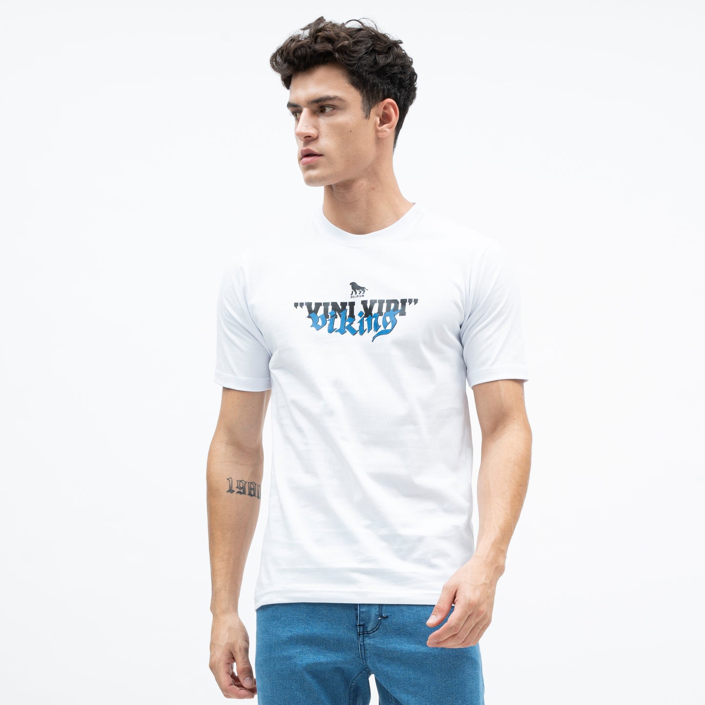 DELIRIUM T-shirt  x Vini Vidi Viking (VPC) Logo - White